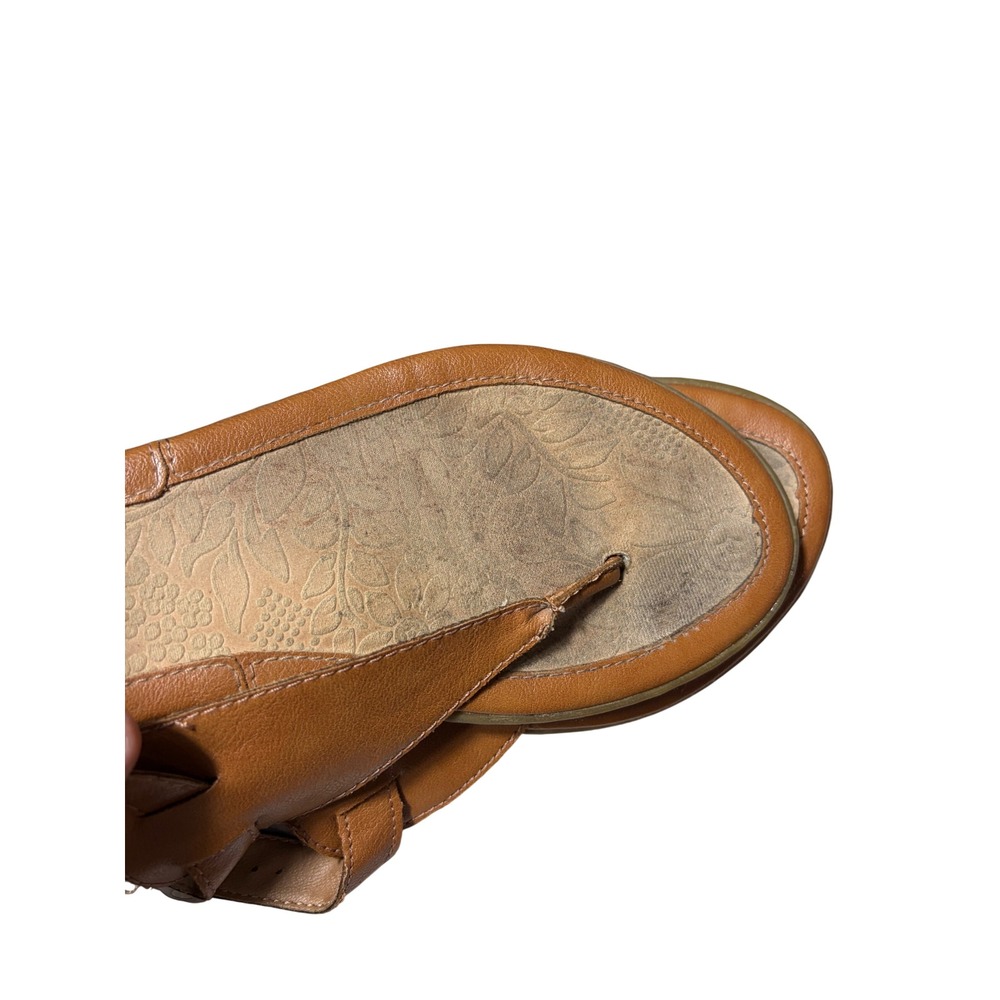 b.o.c. Born Concept Women Tan Thong Slingback Sandals Flat Buckle C76337 Size 9M - Picture 9 of 14